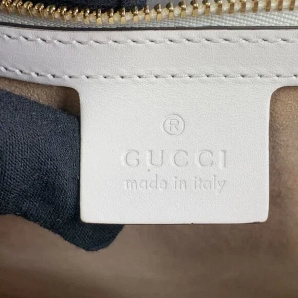 NWT Authentic  Gucci Stone Color Sylvie large Top Handle Bag - Picture 11 of 13